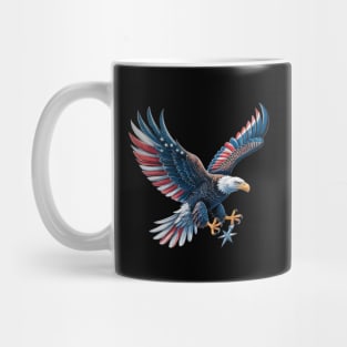 American Flag Bald Eagle Patriotic Eagle 4th of July USA Mug